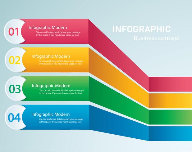 Plantilla gráfica de información vectorial con 4 opciones. Puede ser utilizado para web, diagrama, gráfico, presentación, gráfico, informe, infografía paso a paso. Fondo abstracto vector