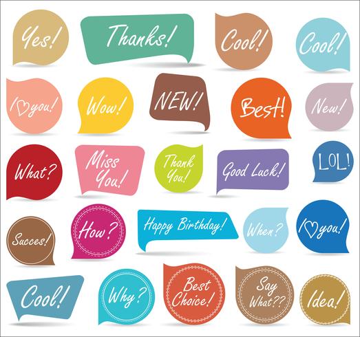 Modern badges stickers and labels collection vector