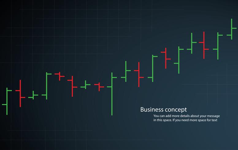 bar chart stock exchange vector illustration