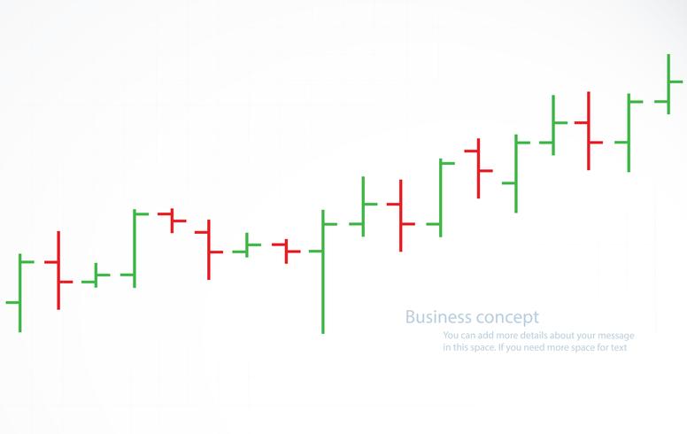 bar chart stock exchange vector illustration