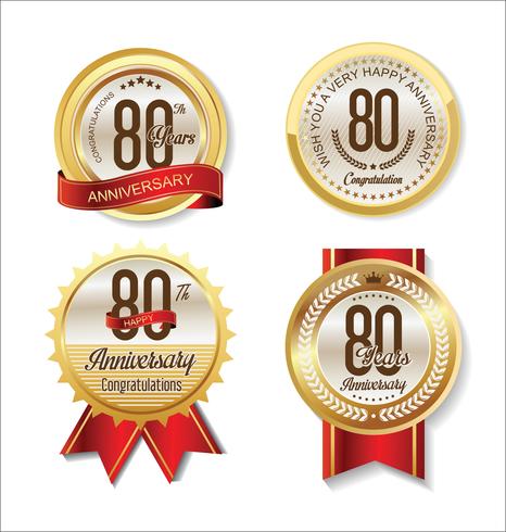 anniversary background vector