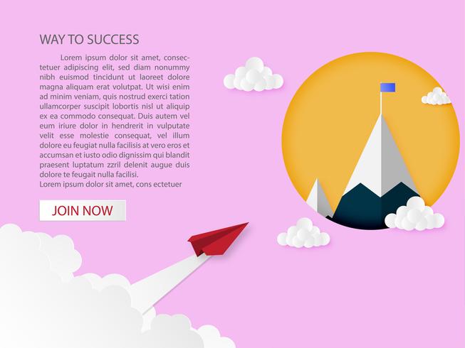 eadership and business success idea concept. vector