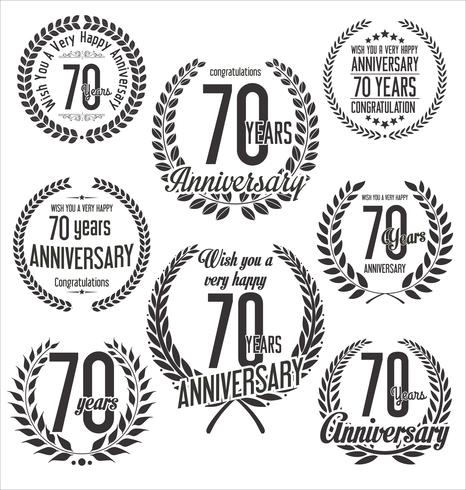 anniversary background vector