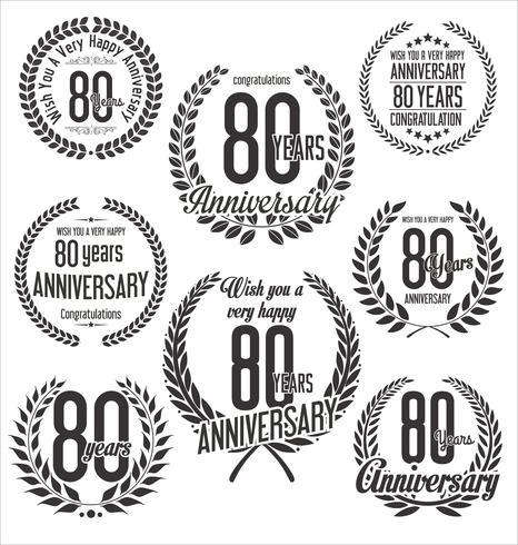 anniversary background vector