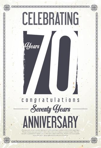 anniversary background vector