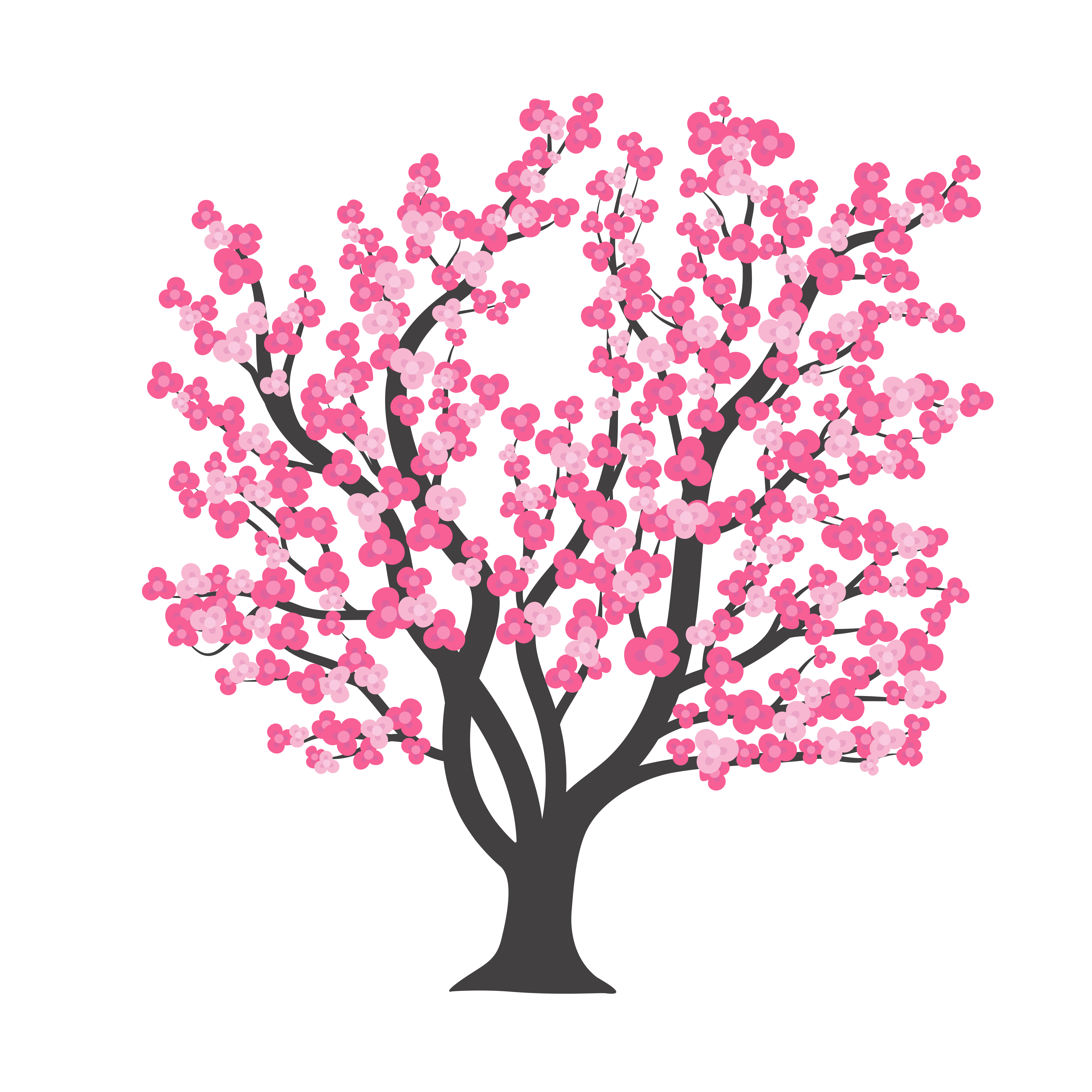 Easy Cherry blossom tree drawing  YouTube