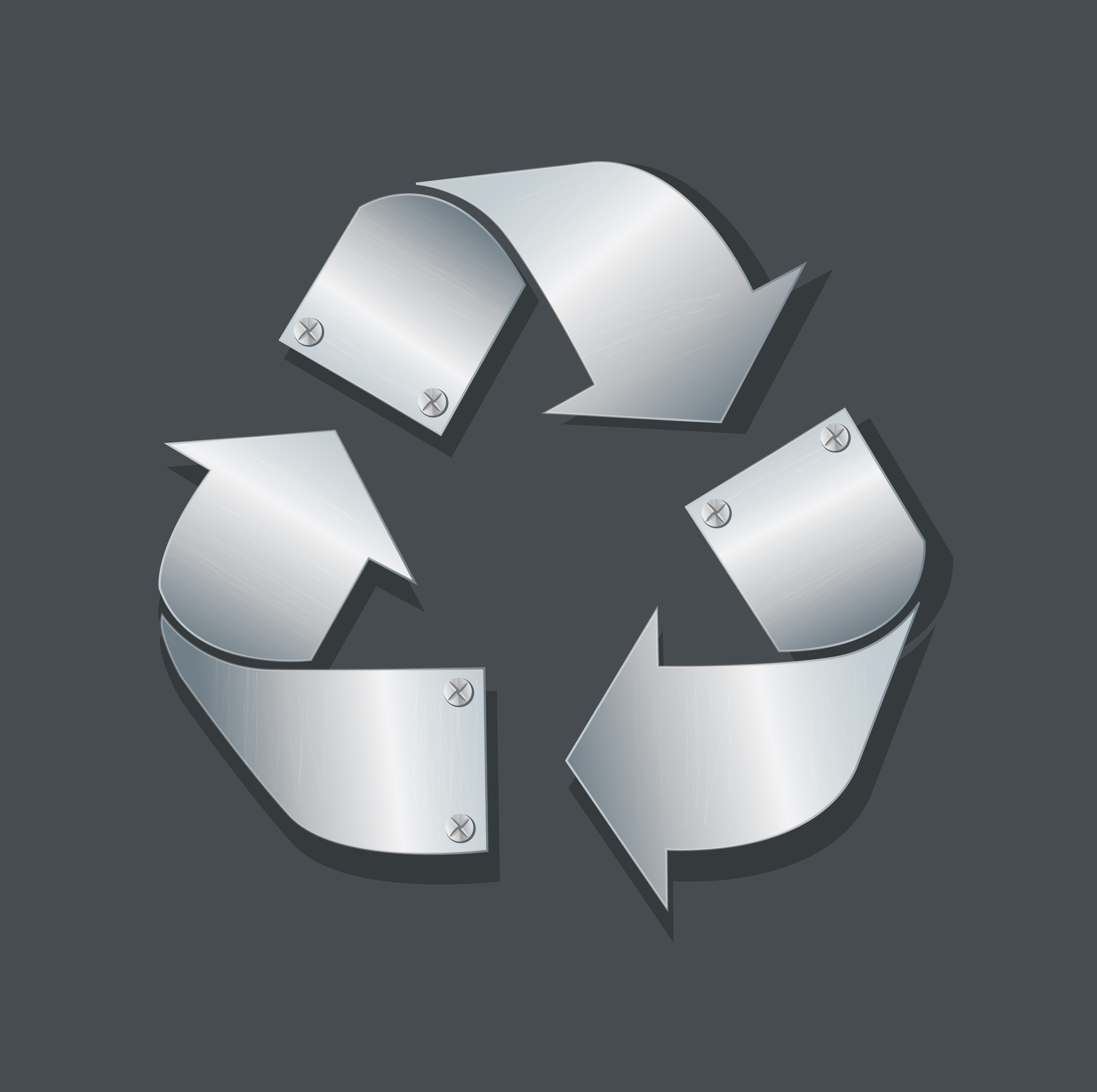 Download plate metal recycle icon symbol vector illustration ...