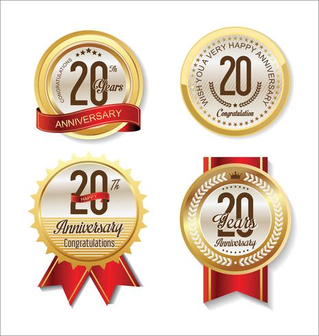 anniversary background vector