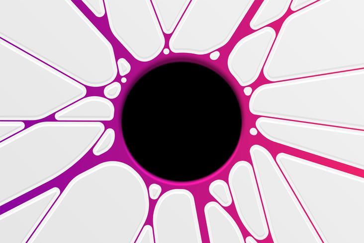 Abstract hole template with colorful pattern vector