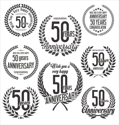 anniversary background vector