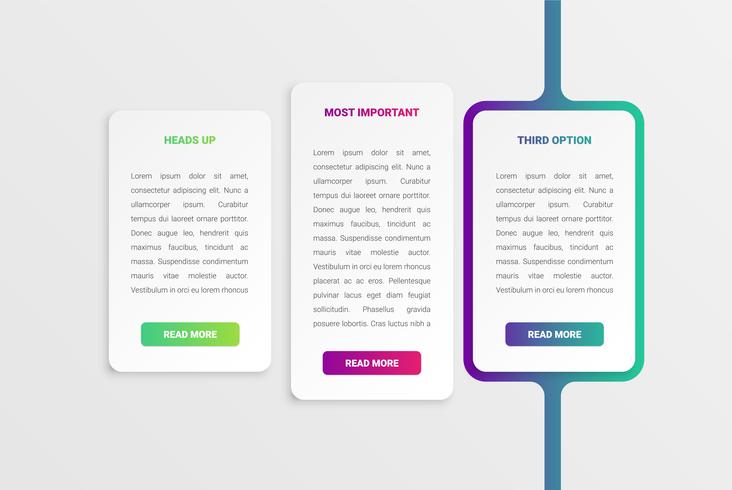 Colorful modern white card template with colorful design vector