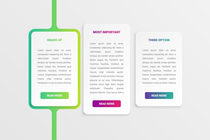 Colorful modern white card template with colorful design vector