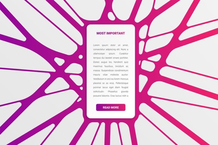 Colorful modern white card template with colorful design vector