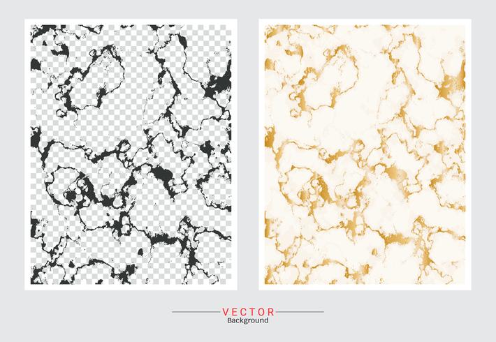 Marble with golden texture background. vector