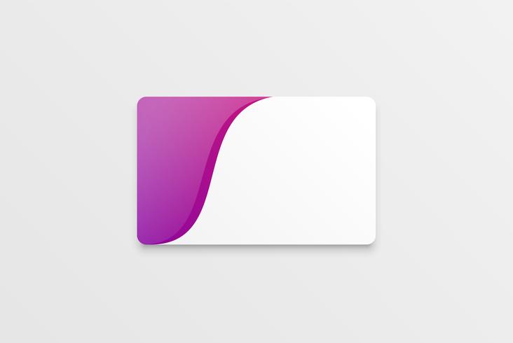 Colorful modern white card template with colorful design vector