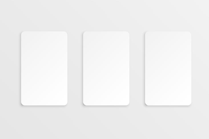 Plantilla de tarjeta blanca moderna colorida con diseño colorido vector