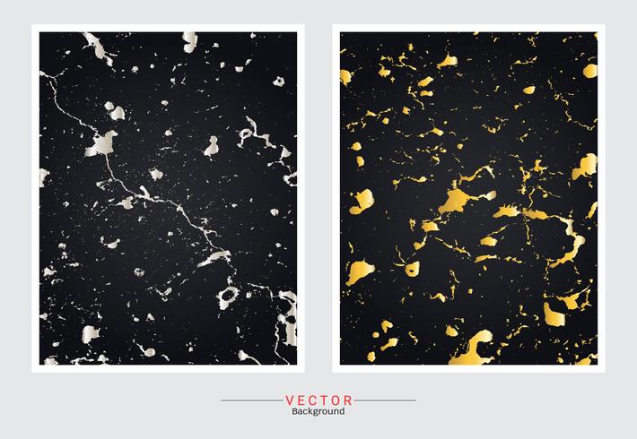 Gold marble cover background. vector