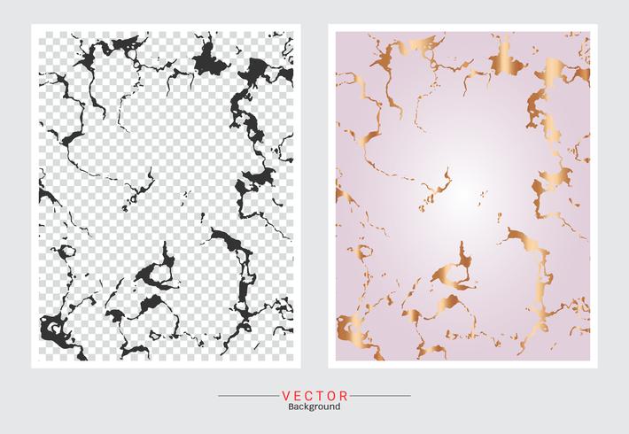 Rose gold marble texture background. vector