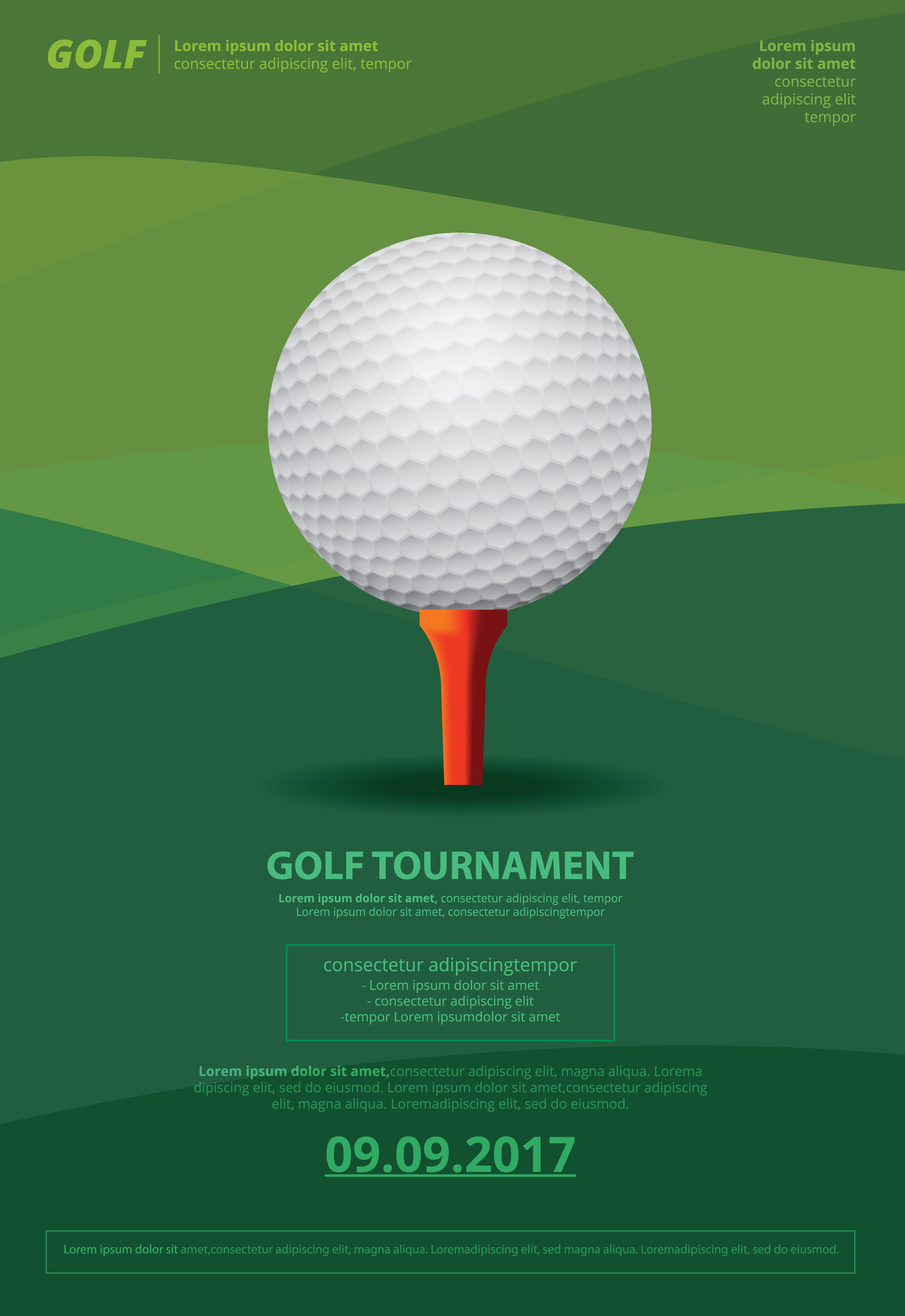 Poster Golf Championship Vector Illustration 537930 Vector Art at Vecteezy