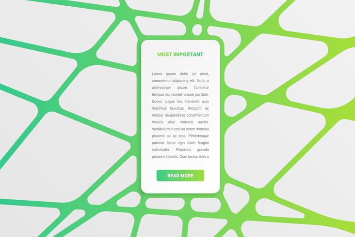 Colorful modern white card template with colorful design vector