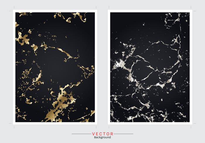 Gold marble cover background. vector