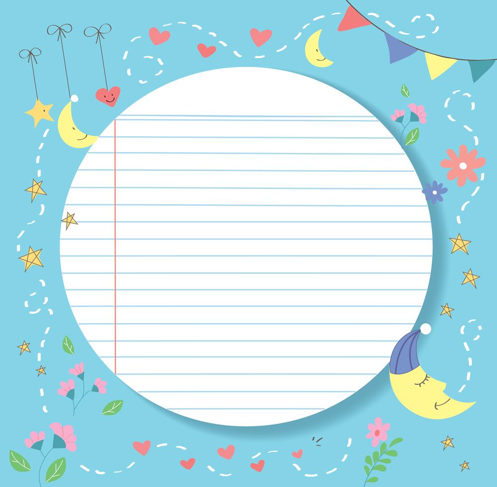cute and lovly paper line vector background, detailed lined paper