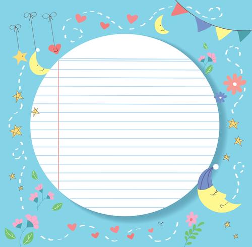 cute and lovly paper line vector background, detailed lined paper texture