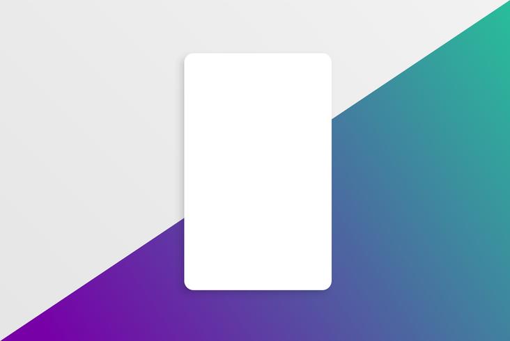 Colorful modern white card template with colorful design vector