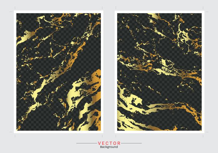 Gold marble cover background. vector