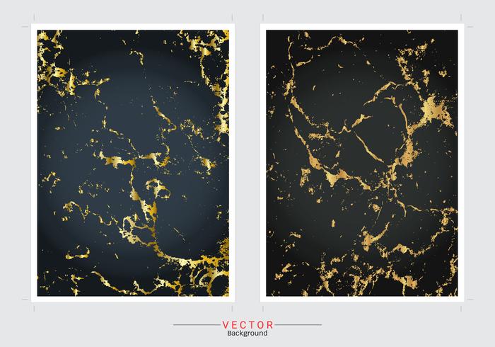 Gold marble cover background. vector