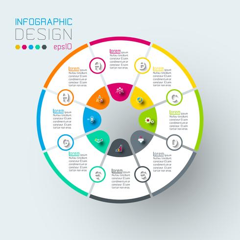 Infographics on vector graphic art.