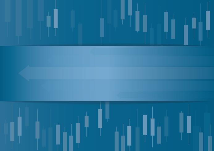 Candlestick stock exchange background vector 