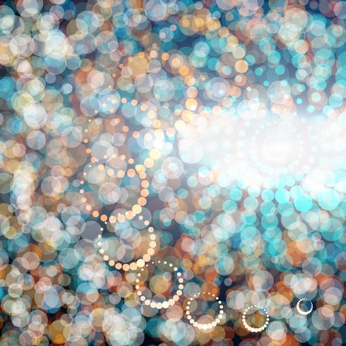 Circle bokeh abstract and background. vector