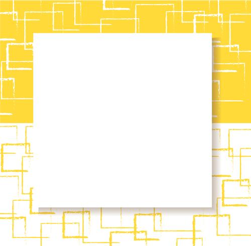 fondo cuadrado amarillo abstracto vector