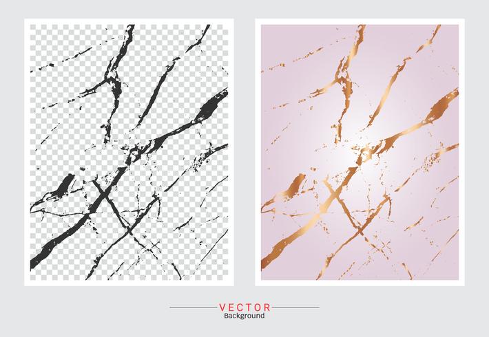 Rose gold marble texture background. vector