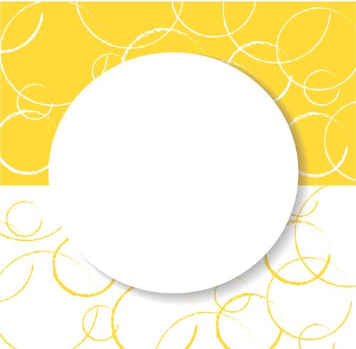 abstract yellow circle background vector