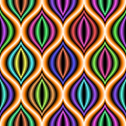 Seamless concentric shape background pattern. vector