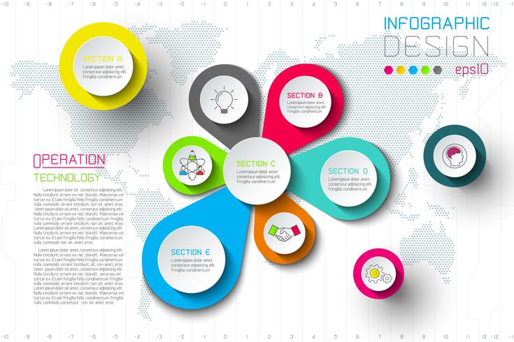 Negocio chapoteo de agua gota etiquetas infografía de forma. vector