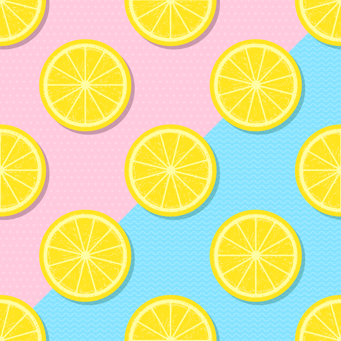 Slices Yellow Lemon Summer Background 538539 Vector Art at Vecteezy