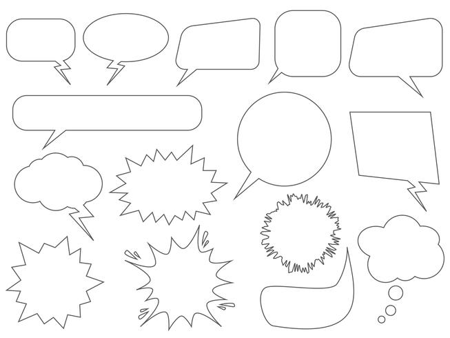 Set of speech bubbles - Vector illustration