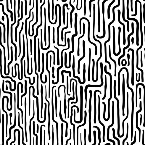 Monochrome doodle abstract seamless background. vector
