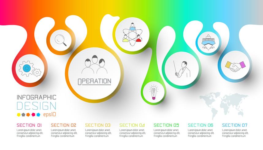 Business splash of water drop labels shape infographic. vector
