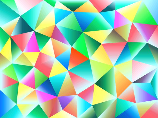 Colorful polygon abstract background on vector art.