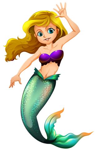 A pretty mermaid vector