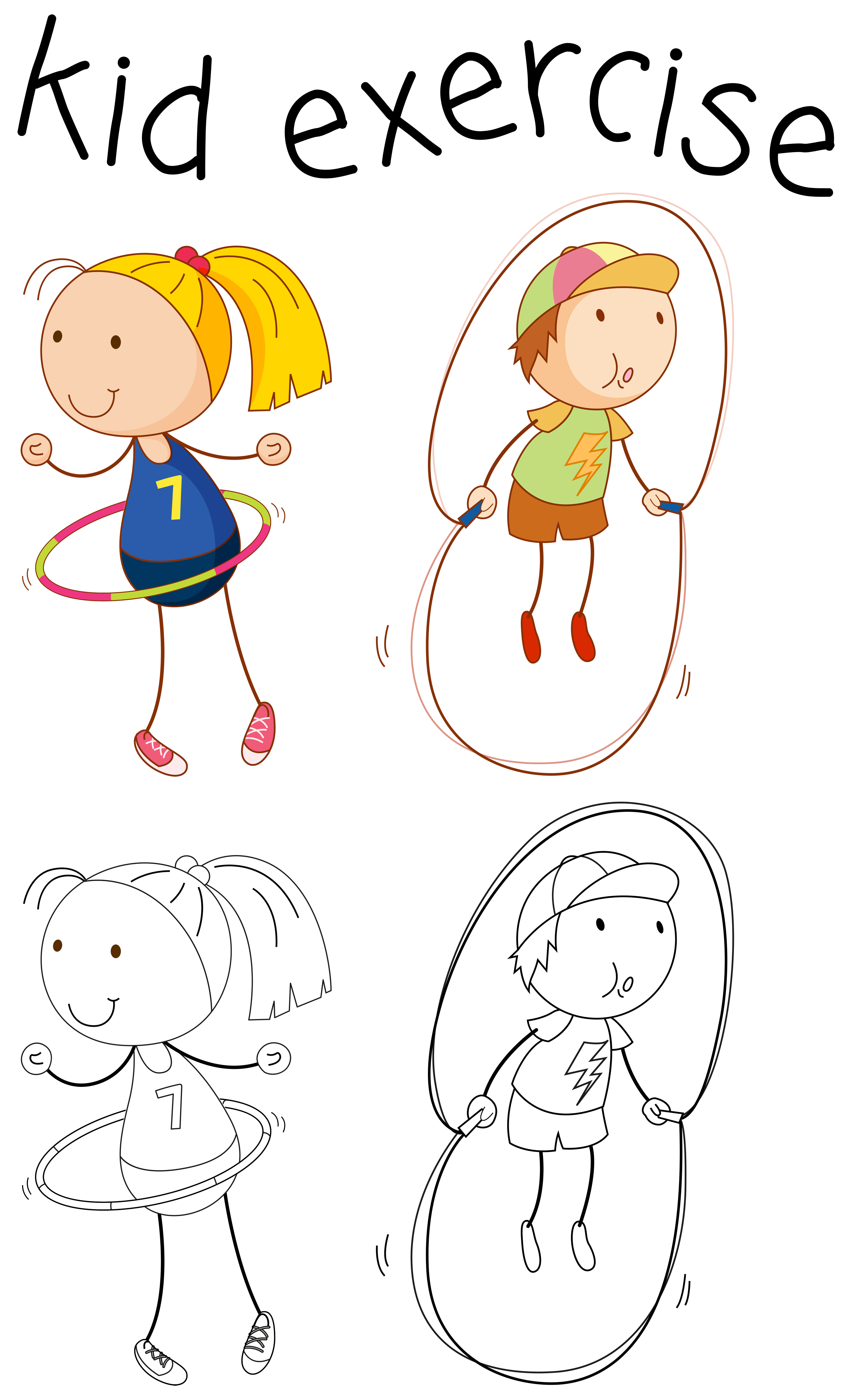  Doodle  girl  character excercise Download Free Vectors 