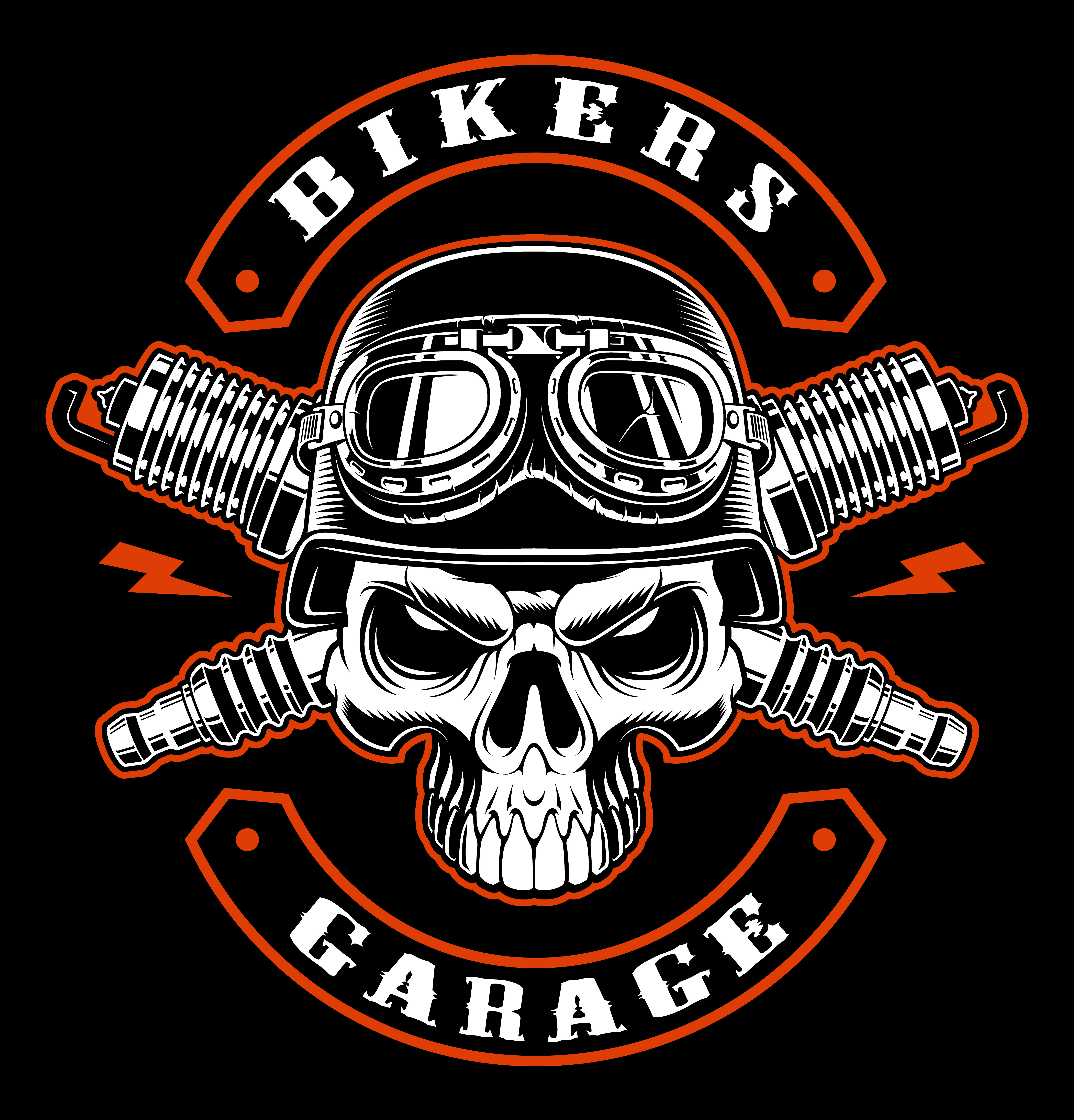 Biker Skull SVG