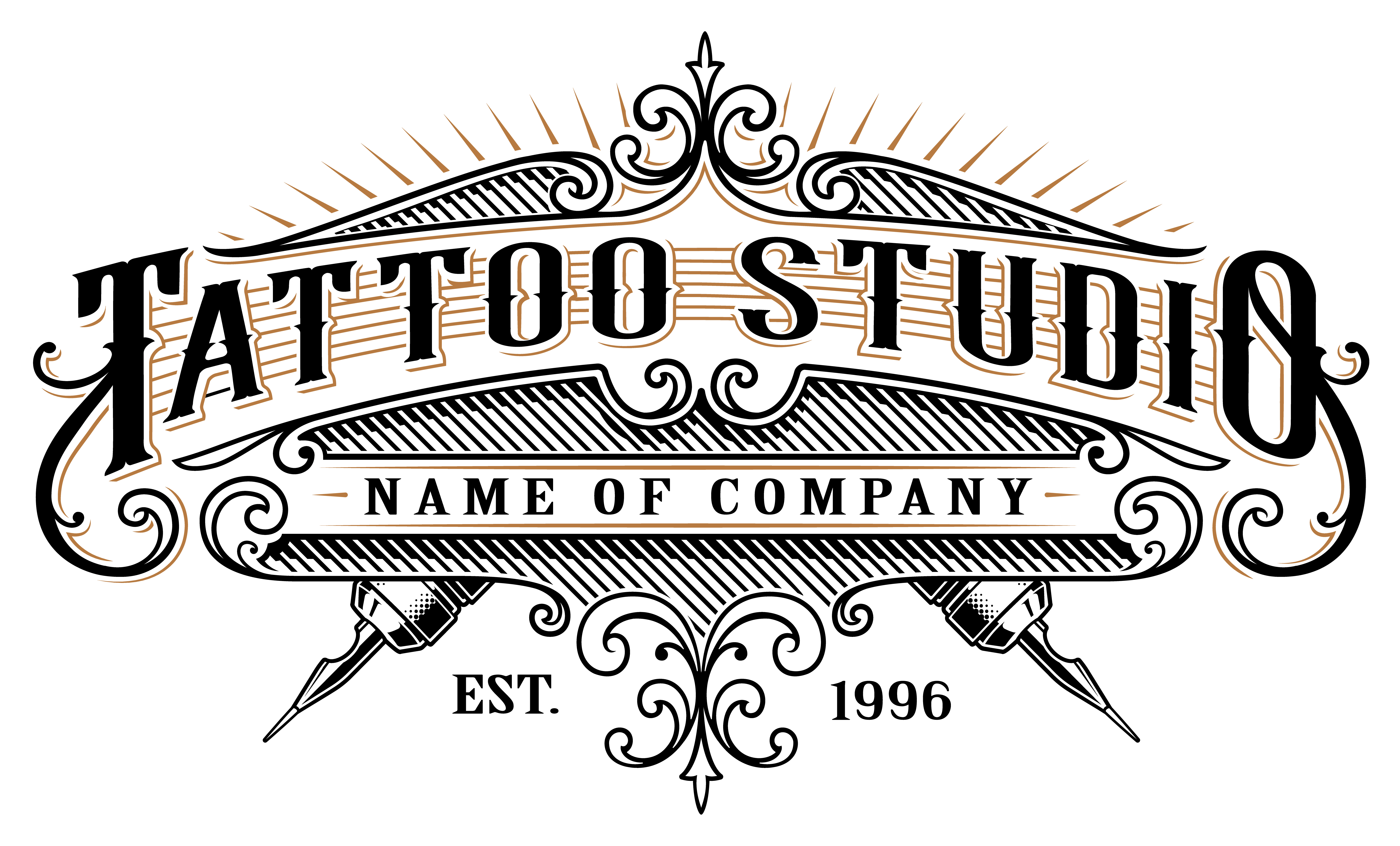 Download Vintage tattoo studio emblem_2 (for white background) - Download Free Vectors, Clipart Graphics ...