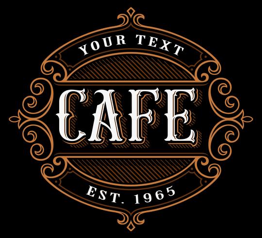 Cafe logo design. vector