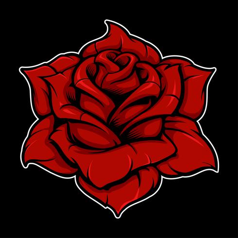 Rose color version vector