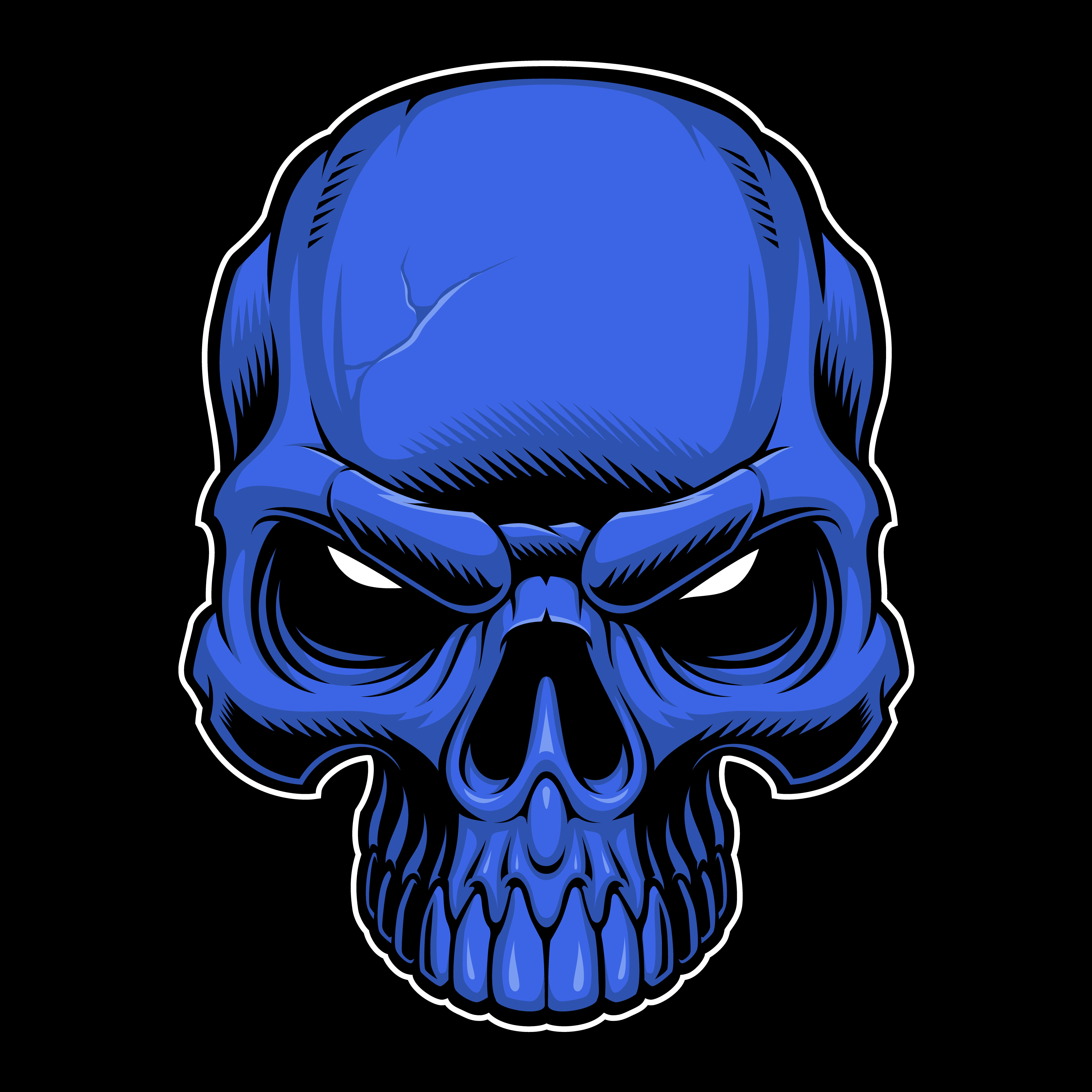 Cool Skull SVG